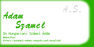 adam szamel business card